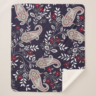 Traditionelles indisches Paisley, nahtlos Muster. Sherpadecke