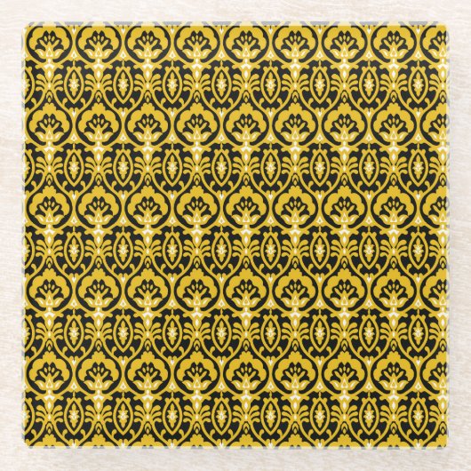 Traditionelles indisches Shirt Textile Design. Glasuntersetzer (Vorderseite)