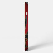 Traditionelles iPhone X Case mit Gradient-Drache Hülle (Linke Seite)