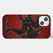 Traditionelles iPhone X Case mit Gradient-Drache Hülle (Rückseite (Horizontal))