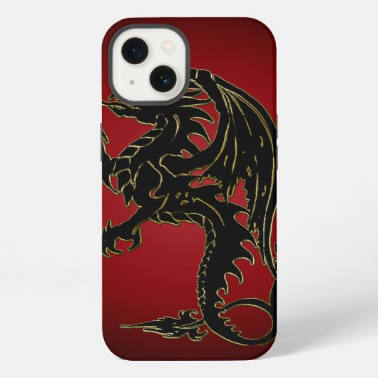 Traditionelles iPhone X Case mit Gradient-Drache Hülle (Rückseite)