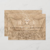 Traditionelles irisches Claddagh Ring Kleeblatt &  Einladung (Vorne/Hinten)