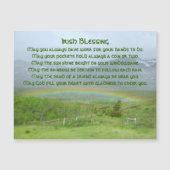 Traditionelles Irish Blessing Valley Rainbow Magne Magnetkarte (Vorderseite)