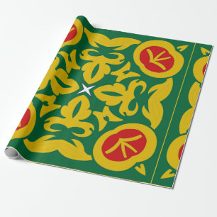 Traditionelles islamisches Muster. Bandana-Printde Geschenkpapier