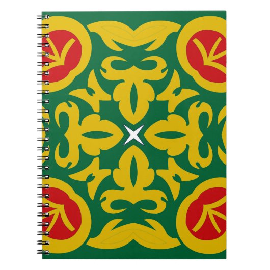 Traditionelles islamisches Muster. Bandana-Printde Notizblock (Vorderseite)