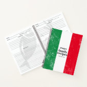 Traditionelles italienisches Flag Familienrezepte  Notizblock (Innenseite)