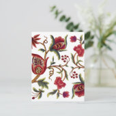 Traditionelles jakobinisches Stickereimuster Postkarte (Stehend Vorderseite)