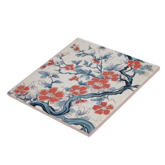 Traditionelles Japan Kutani Zierkunst 14 Fliese (Seite)