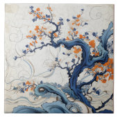 Traditionelles Japan Kutani Zierkunst 5 Fliese (Vorderseite)