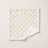 Traditionelles japanisches Design2 - SHIPPO- White Badhandtuch Set (Waschlappen)