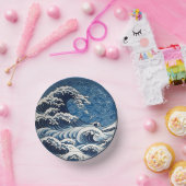Traditionelles japanisches Design der Great Wave K Pappteller (Party)