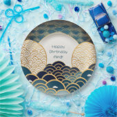 Traditionelles japanisches Design - Personalisiert Pappteller (Party)
