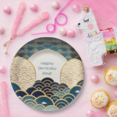 Traditionelles japanisches Design - Personalisiert Pappteller (Party)