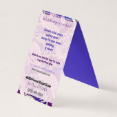 Traditionelles japanisches Fans ART EVENT Visitenkarten (Rückseite)