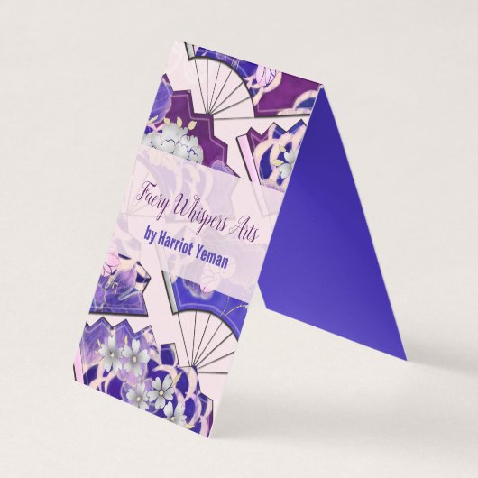 Traditionelles japanisches Fans ART EVENT Visitenkarten (Vorderseite)