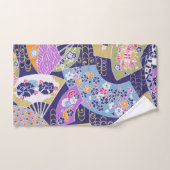 Traditionelles japanisches Geisha-Fans Kunsthandtu Badhandtuch Set (Handtuch)
