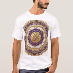 Traditionelles japanisches geometrisches Musterdes T-Shirt
