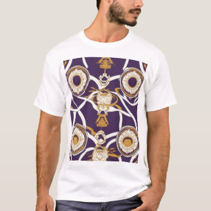 Traditionelles japanisches geometrisches Musterdes T-Shirt