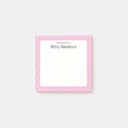Traditionelles japanisches Gittermuster Post-it Klebezettel (Vorderseite)
