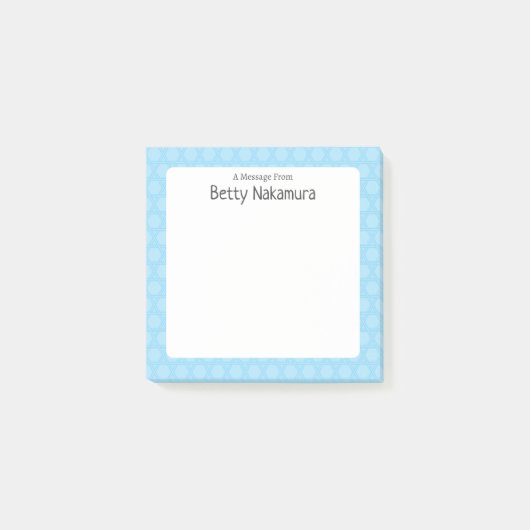 Traditionelles japanisches Gittermuster Post-it Klebezettel (Vorderseite)