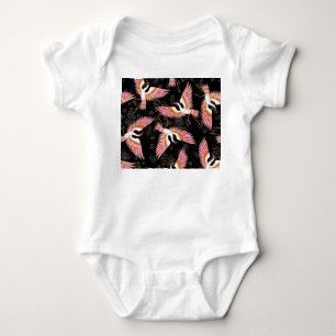 Traditionelles japanisches Kimono Motifs-Muster Baby Strampler
