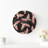 Traditionelles japanisches Kimono Motifs-Muster Große Wanduhr (Zuhause)