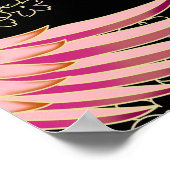 Traditionelles japanisches Kimono Motifs-Muster Poster (Ecke)