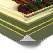 Traditionelles japanisches Koi Fish Nature Art Pos Poster (Ecke)