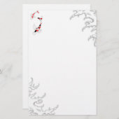 Traditionelles japanisches Koi unter Wasser Briefpapier (Vorne/Hinten)