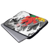 Traditionelles japanisches Koi unter Wasser Laptopschutzhülle (Vorne Knopf)