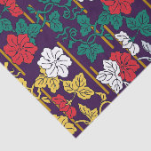 Traditionelles japanisches Leaf-Muster Seidenpapier (Ausschnitt)