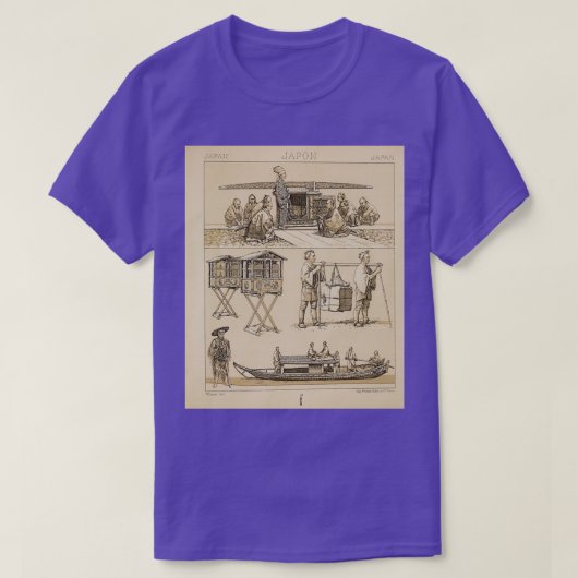 Traditionelles japanisches Modezubehör und Leben T-Shirt (Design vorne)