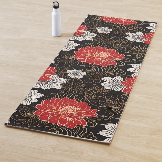 Traditionelles japanisches Muster für die Blume Yogamatte (Beispiel)