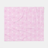 Traditionelles japanisches Muster Snowflake Blanke Fleecedecke (Vorderseite (Horizontal))