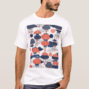 Traditionelles japanisches Musterdesign 0009 Premi T-Shirt