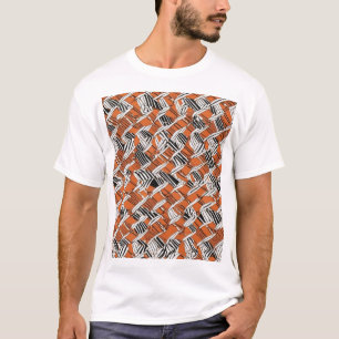 Traditionelles japanisches Musterdesign Stoffdruck T-Shirt