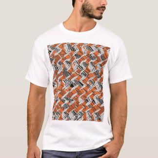 Traditionelles japanisches Musterdesign Stoffdruck T-Shirt