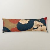 Traditionelles japanisches, nahtloses Muster Seitenschläferkissen (Rückseite)