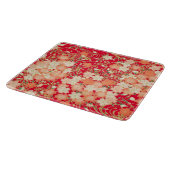 Traditionelles japanisches Sakura Red Gold Glas Schneidebrett (Ecke)
