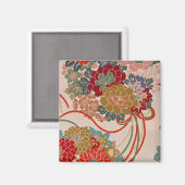 Traditionelles japanisches Stoffdesign Magnet (Vorderseite/Rückseite)