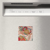 Traditionelles japanisches Stoffdesign Magnet (In Situ (Geschirrspüler))