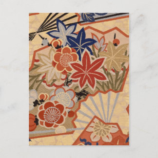 Traditionelles japanisches Stoffdesign Postcard Postkarte
