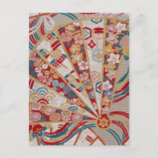 Traditionelles japanisches Stoffdesign Postcard Postkarte