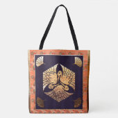 Traditionelles japanisches Swan-Motiv Tasche (Vorderseite)