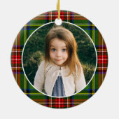 Traditionelles Kariertes Foto Keramik Ornament (Hinten)