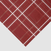 Traditionelles Kariertes, gemütliches Cabin Burgun Seidenpapier (Ausschnitt)