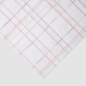 Traditionelles Kariertes, gemütliches Cabin Weißes Seidenpapier (Ausschnitt)