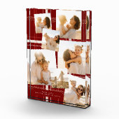 Traditionelles Kariertes, gemütliches Weihnachtsge Fotoblock (Rechts)