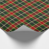 Traditionelles kariertes geschenkpapier (Ecke)