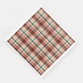 Traditionelles kariertes Muster für Feierlichkeite Serviette (Ecke)